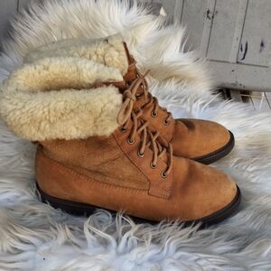 Rockport Shearling lined workboots 9